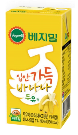 D-BANANA SOY MILK 190ML(입안가득바나나두유)