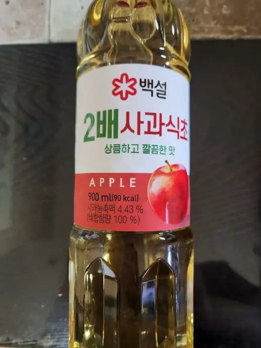 2X APPLE VINEGAR 900ML(E)백설/수입산 2배사과식초 900ML/상온)