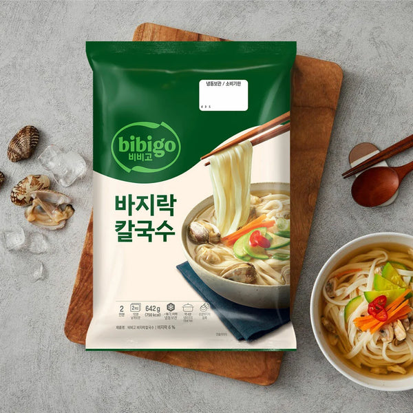 D-BIBIGO BAJIRAK KALGUKSU NOODLE (비비고/시원바지락칼국수642G/2인분/냉동)