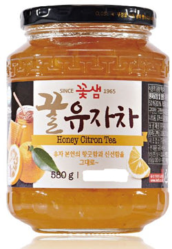 D-KKOCHSAEM CITRON TEA 580GM(꽃샘 꿀유자차 580g)