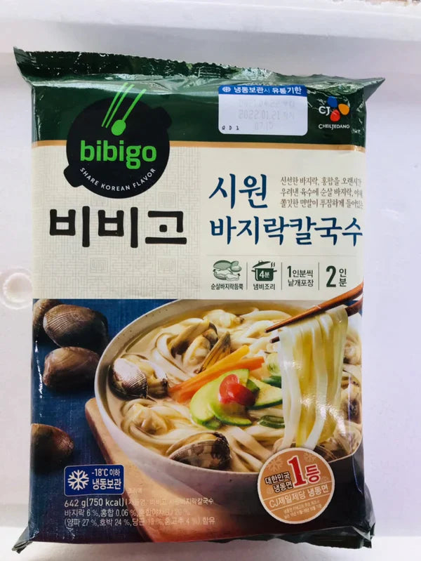 BIBIGO BAJIRAK KALGUKSU NOODLE (비비고 시원 바지락 칼국수2인분))