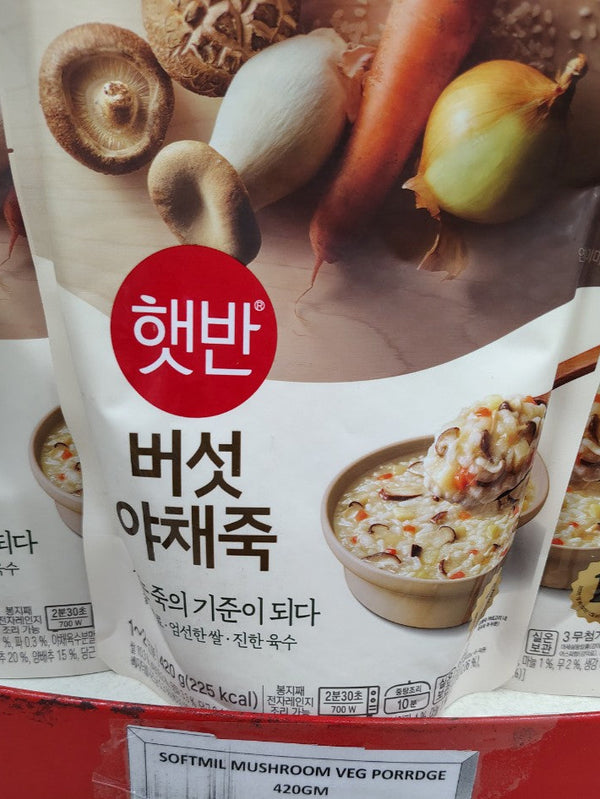 D-SOFTMIL MUSHROOM VEG PORRIDGE 420GM(햇반/소프트밀 버섯야채죽 420G)