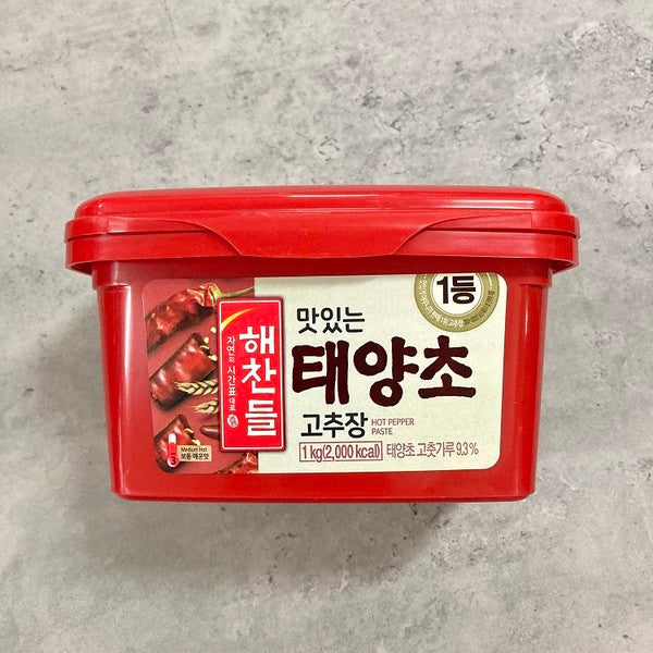 Cj Gochujang Hot Red Pepper Paste 1kg 해찬들 우리쌀로 만든 태양초 고추장 1kg