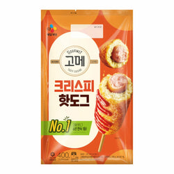 CJ GOURMET CRISPY CORN DOG (E 고메핫도그 크리스피 400G/냉동)