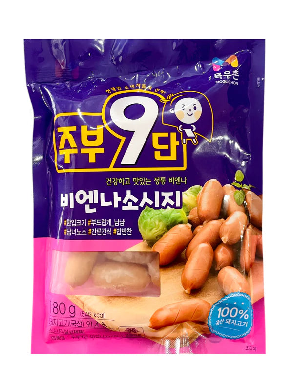 MOGUCHON VIENNA SAUSAGE 180GM (주부9단비엔나180g '냉동)