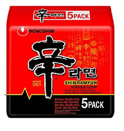 SHIN RAMYUN NOODLE  120G * 5 (농심 신라면 5개입)