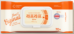 LAPPLAPP WET WIPES ORIGINAL 70PCS(라프라프 약산성 물티슈 70매입)