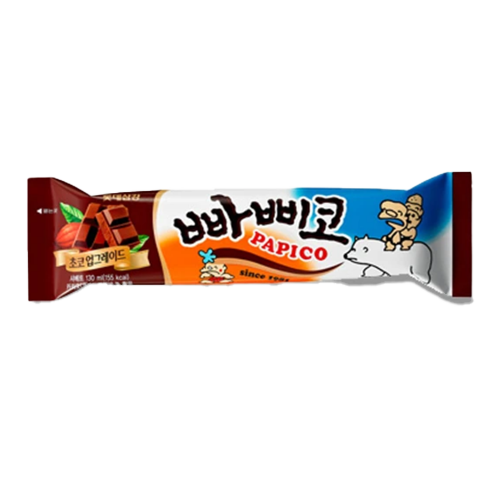 LOTTE PAPICO CHOCO ICE CREAM 130ML (롯데 빠삐코 초코 낱개)