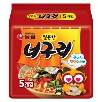 NEOGURI NOODLE 120G * 5PCS  ( 얼큰한너구리'멀티팩)