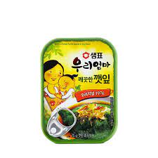 D-CANNED PERILLA LEAVES  70G (델리 전용 - 샘표 우리엄마 깨끗한 깻잎 70G)