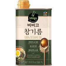 BIBIGO SESAME OIL 1L (E)비비고 참기름 1000ML/캔/상온)